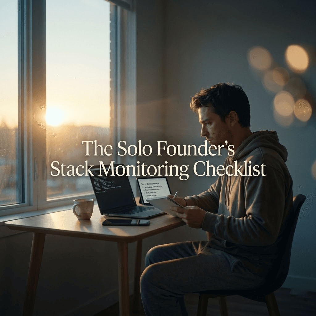 The Solo Founder's Stack Monitoring Checklist